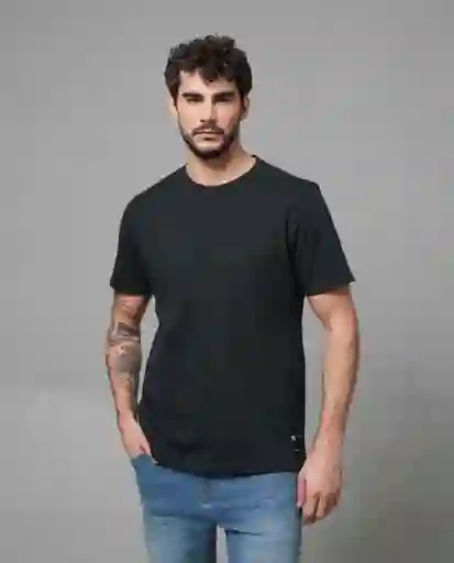 Camiseta Hombre Negro L 103G101_NEG194007 Rifle