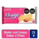 Bridge Galleta Wafer Doble Crema Sabor a Fresa