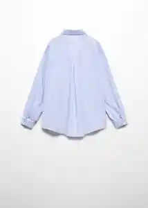 Camisa Greta Azul Talla 07 Niñas Mango