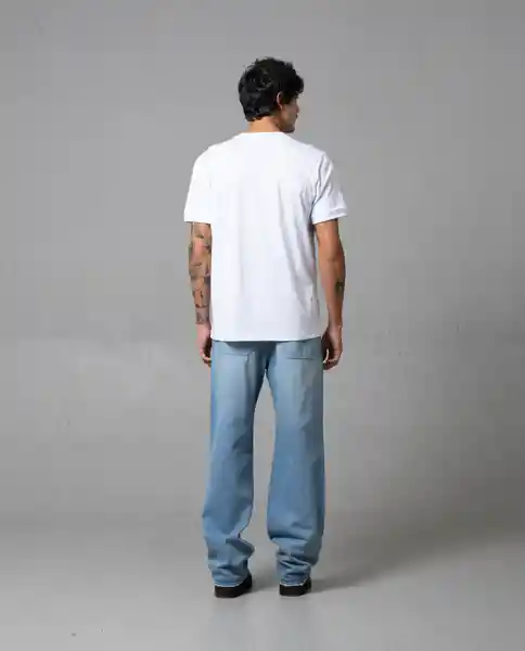 Jean Baggy Hombre Azul Denim Medio T 40 48456 Rifle