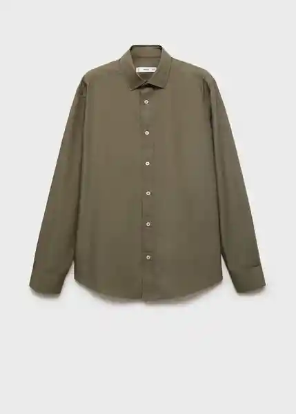 Camisa Play Khaki Talla M Hombre Mango