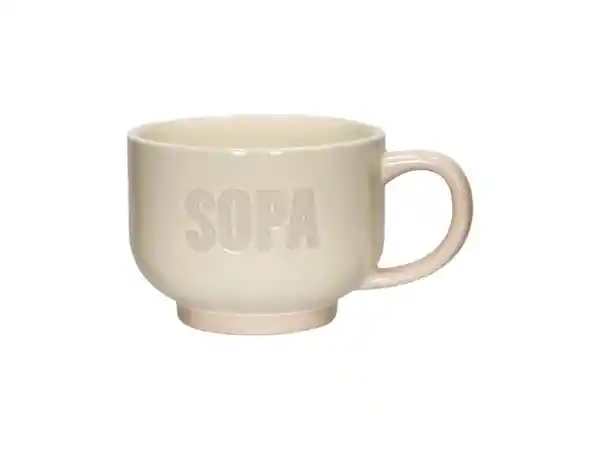 Tazón de Sopa Beige 560 mL Casaideas