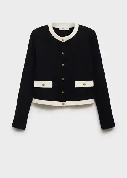 Cárdigan Peri Negro Talla S Mujer Mango