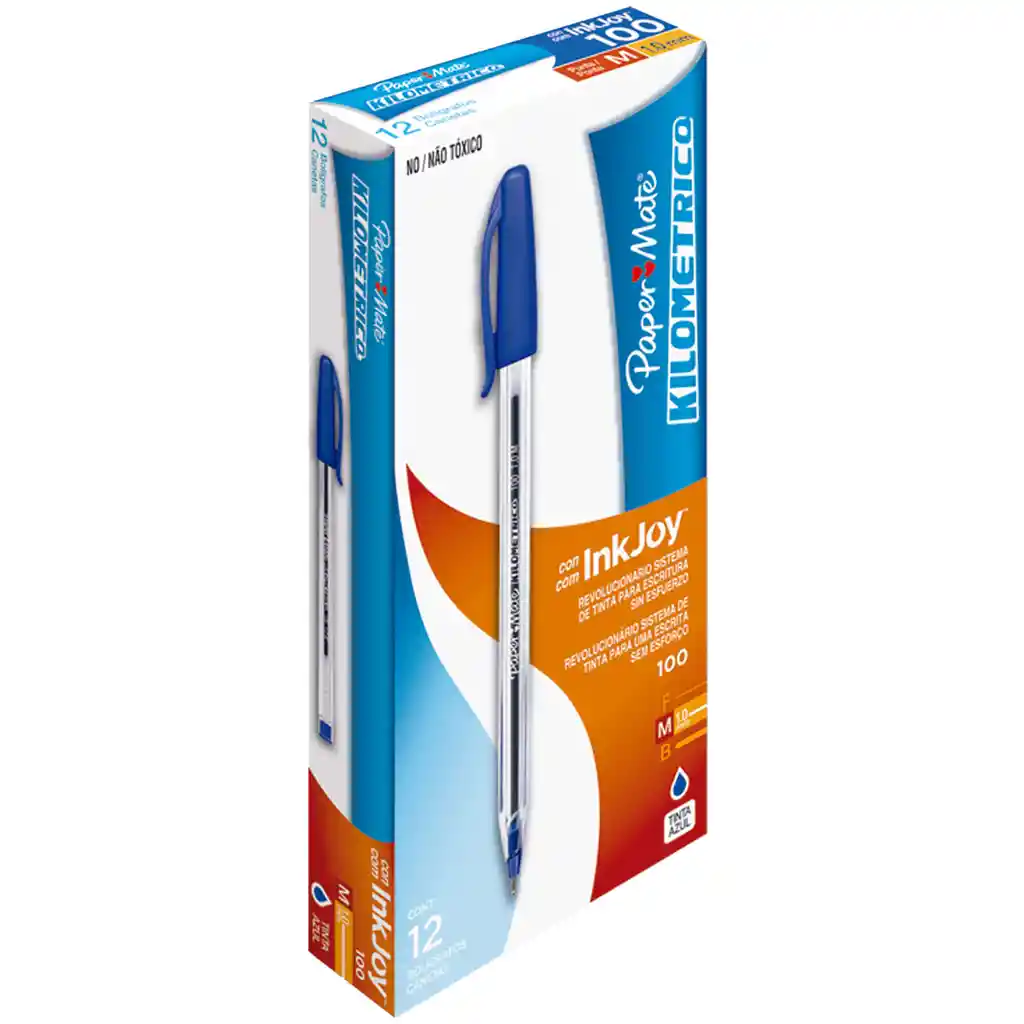 Paper Mate Kilométrico Lapicero 100 Azul