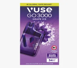 Vuse Go Vapeador 3000 Grape Ice 34 mg