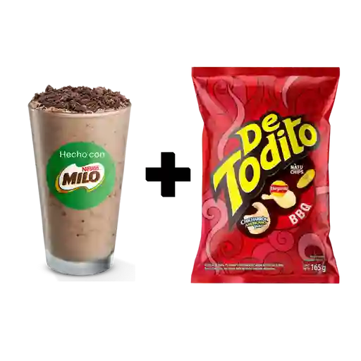 Milo granizado + de todito mediano