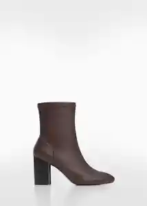 Botines Leo1 Burdeos Talla 40 Mujer Mango