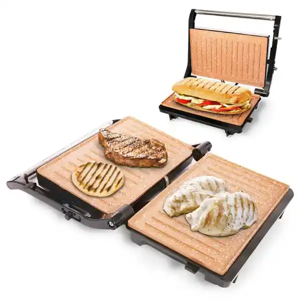 Home Elements Grilla Asador Panini Cobre