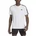 Adidas Camiseta Manga Corta Tr-Es Base 3S T de Hombre Blanco T 8