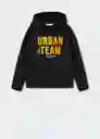 Sudadera Urban Antracita Talla 12 Niños Mango