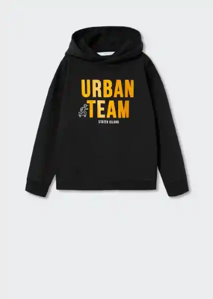 Sudadera Urban Antracita Talla 12 Niños Mango