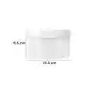 Organizador Plástico Serie Silvery Gray Gris Claro Miniso