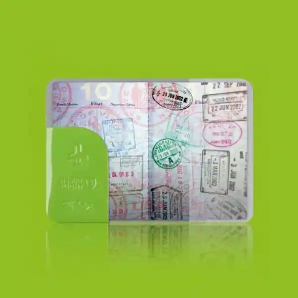 Alife Portapasaporte Con Protección Rfid Verde