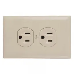 Legrand Tomacorriente Doble Con Tapa Marfil