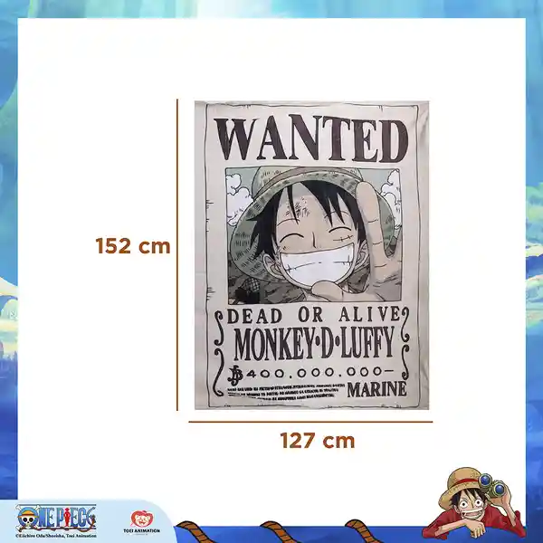 Manta Extra Grande Colección One Piece Luffy Miniso