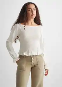 Camiseta Royal Off White Talla 20 Teen Niñas Mango