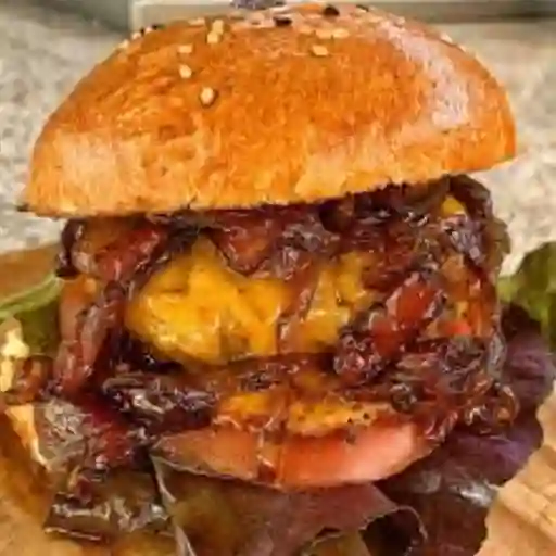 Hamburguesa mermelada de tocineta