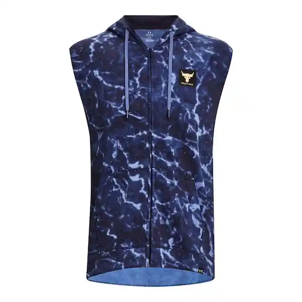 Under Armour Camiseta Project Rock Rival Sl Fz Hombre Azul T. S