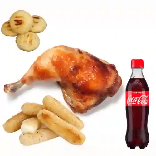 Combo 1/4 de Pollo + Yuca + Coca-Cola 400 ml