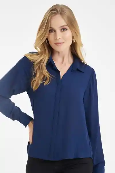 Camisa Miura Color Azul Oscuro Talla L Ragged