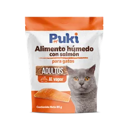 Puki Alimento Húmedo Con Salmon Para Gatos