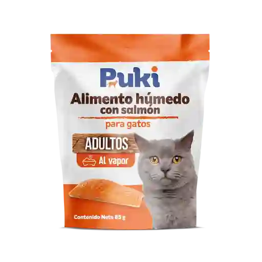 Puki Alimento Húmedo Con Salmon Para Gatos