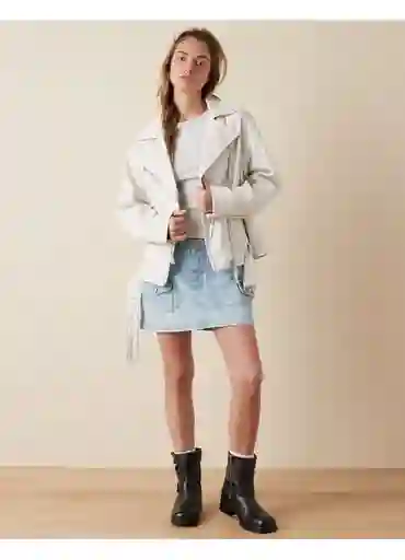 Chaqueta Mujer Beige Talla Small American Eagle 03873465