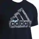 Adidas Camiseta M Fi Camo Manga Corta de Hombre Azul Talla 11.5