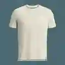 Under Armour Camiseta Run Trail Tee Para Hombre Beige Talla SM