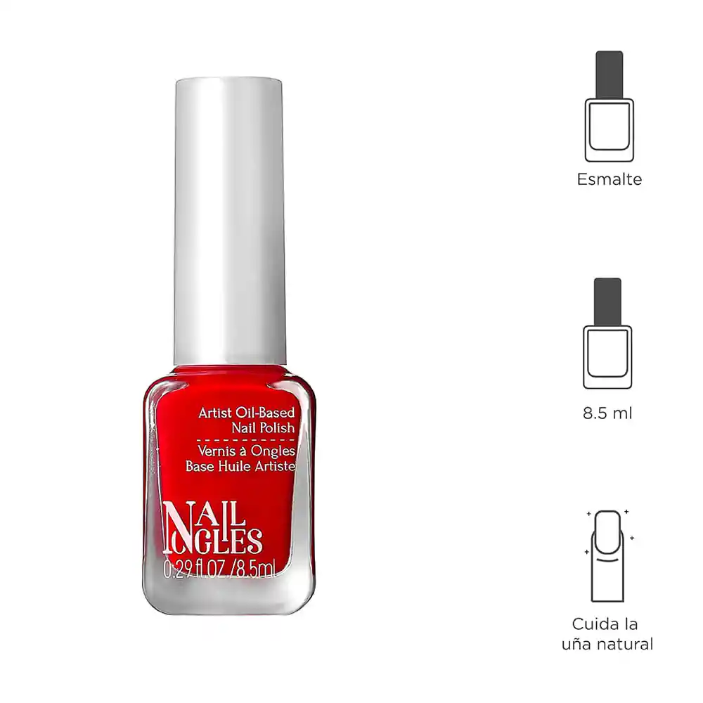 Miniso Esmalte Para Uñas de Base de Aceite Rojo Rosa