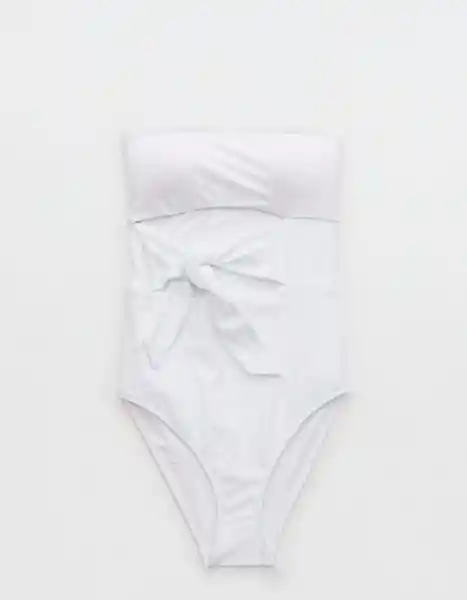 Vestido Baño Entero Blanco Talla: SMALL 6092100 American Eagle