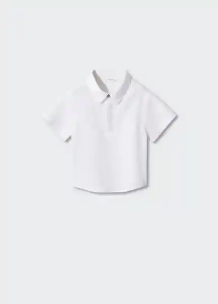 Camisa Pierob Blanco Talla 67 Niños Mango