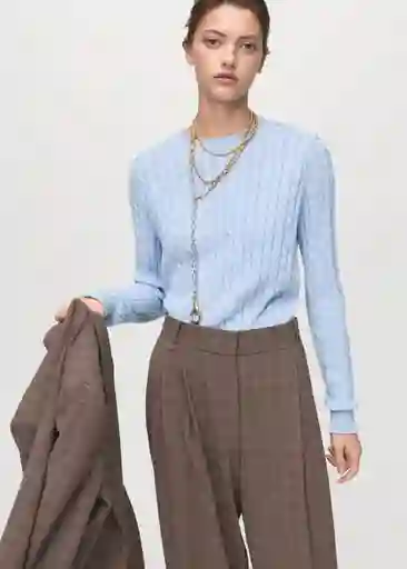 Jersey Sunny Celeste Talla XS Mujer Mango