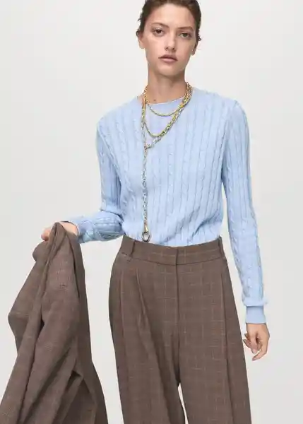 Jersey Sunny Celeste Talla XS Mujer Mango