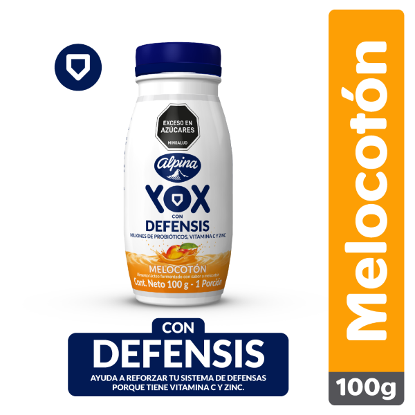 Alpina Bebida Láctea Yox Melocotón 95 mL