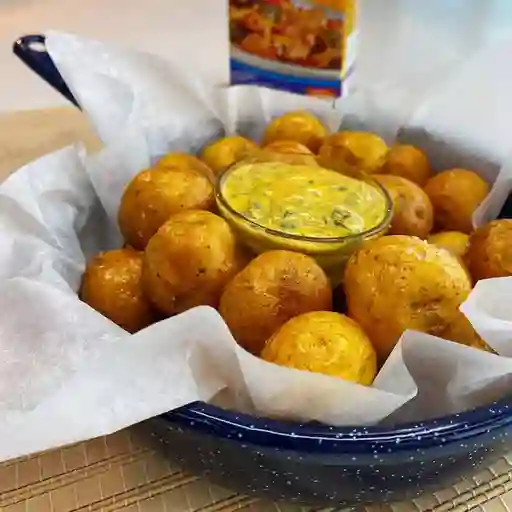 Porción Papas Criollas con Guacamole