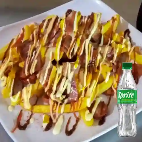 Combo Salchipapa + Sprite Original 400ml