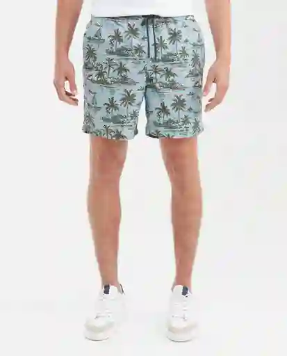 Short Palms Swimwear Azul Talla XL Masculino Chevignon