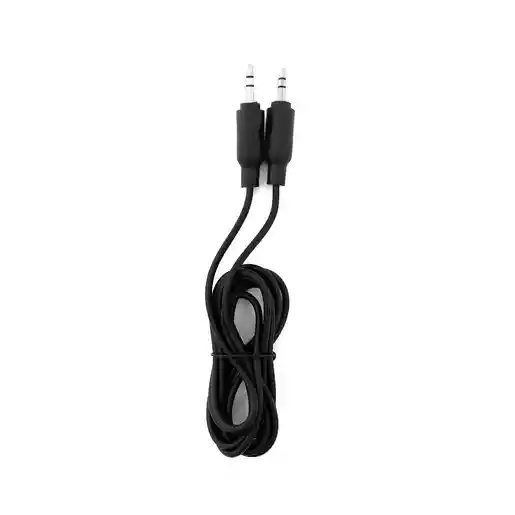 Cable Auxiliar Plug 3.5 mm a Plug 3.5 mm de 1.8 m Negro