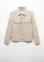 Chaqueta Cazadora Ryan Beige Talla L Hombre Mango