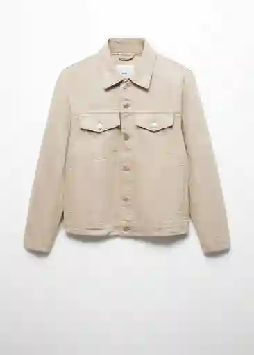 Chaqueta Cazadora Ryan Beige Talla L Hombre Mango