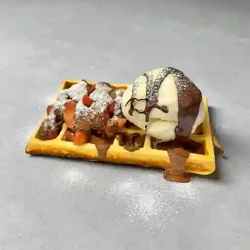 Super Duo Waffle con Helado
