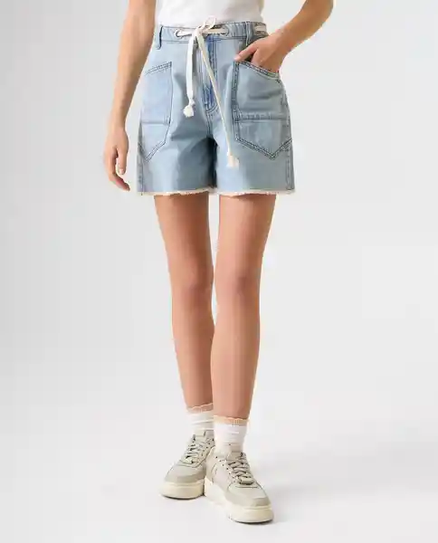 Short Mujer Azul Talla 10 352G000_AZU114604