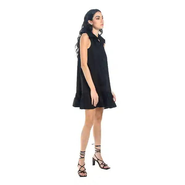 Vestido Corto Gardenia Negro Talla Xs