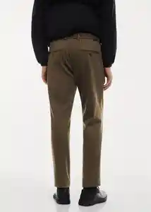 Pantalón Pluto Khaki Talla 40 Hombre Mango