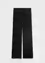 Pantalón Veronica Negro Talla S Mujer Mango