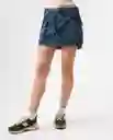 Falda Mujer Azul Talla 4 342G000_AZU174429 Americanino
