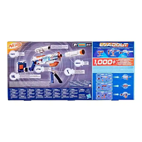 Nerf Juguete Lanzador Loadout Artic Zerostriker 24 Dardos