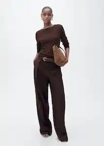 Buzo Jersey Rosa Chocolate Talla XS Mujer Mango