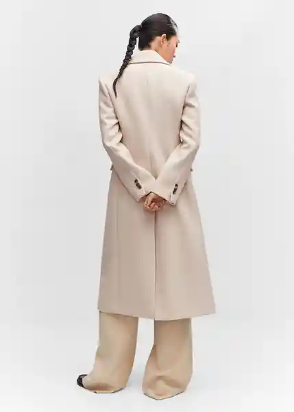 Abrigo Linda Beige Talla 24 Mujer Mango
